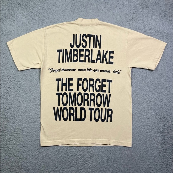 Justin Timberlake Made in Memphis Forget Tomorrow Tour‎ T-shirt - Picture 4 of 4